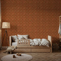Autumn Buds Brown Mural Wallpaper - room preview 06