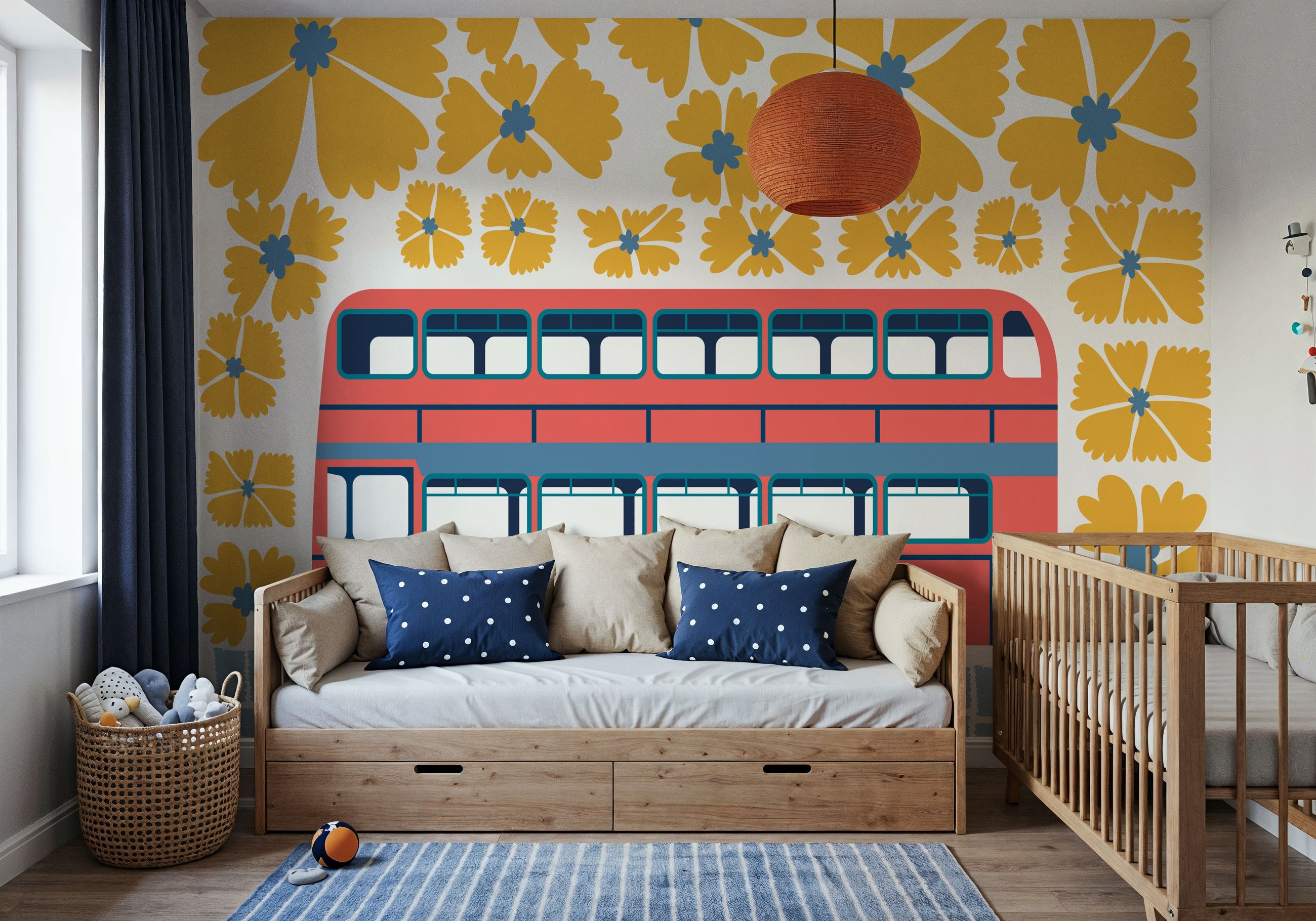Groovy European Travel II Mural Wallpaper