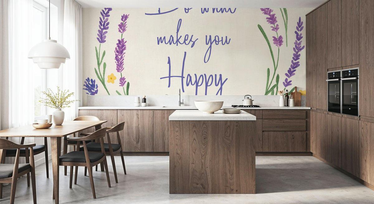 Lavender Garden IV Mural Wallpaper - room preview 06