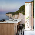 Chalk Cliffs Mural Wallpaper - Neutral Tone - room preview 06
