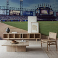 Twilight Ballpark Mural Wallpaper - room preview 06