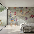 Twisted Flowers Mural Wallpaper - room preview 06