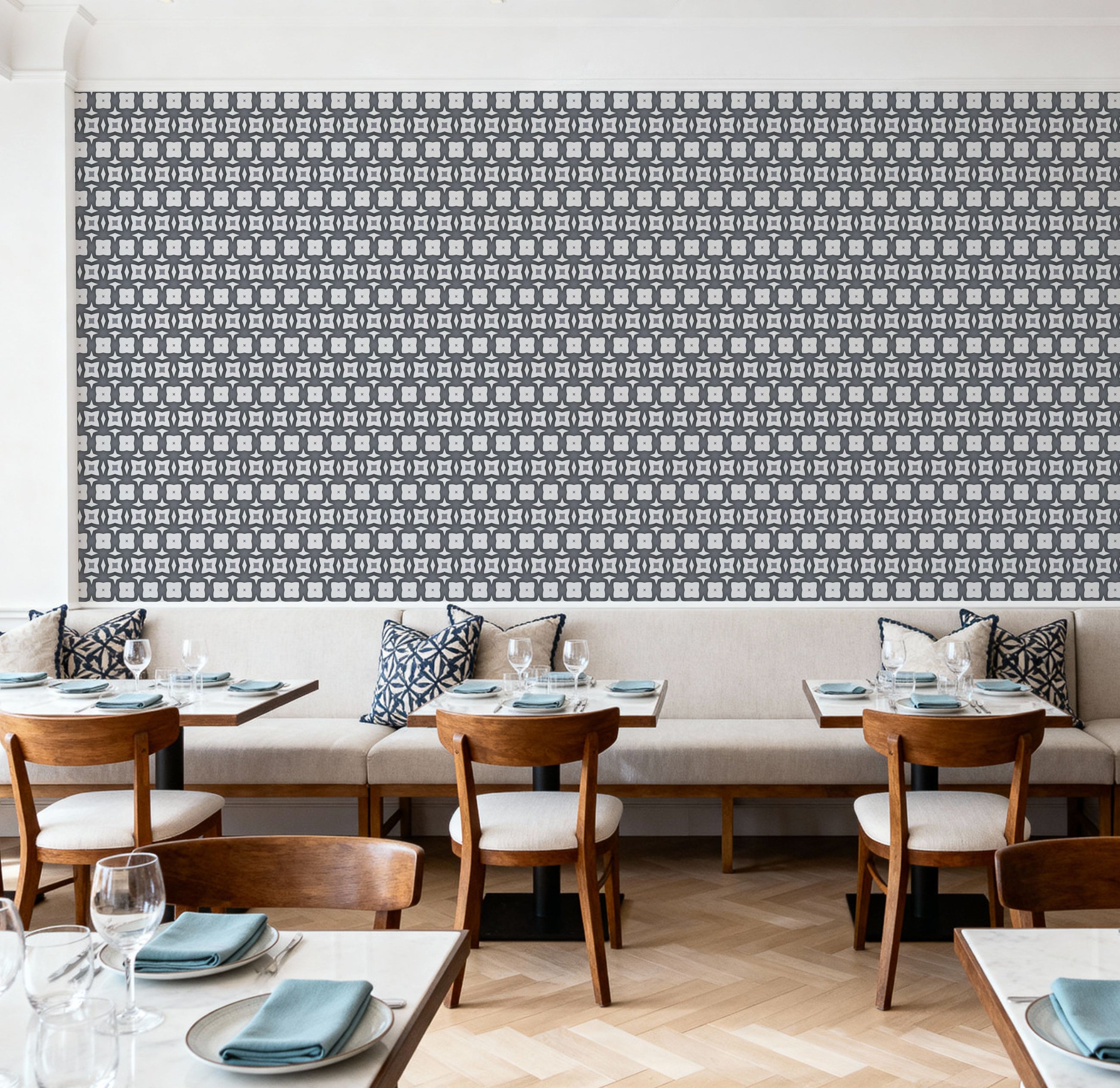Temara Jumping Squares Mural Wallpaper