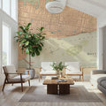 Map of Montreal Mural Wallpaper - room preview 06
