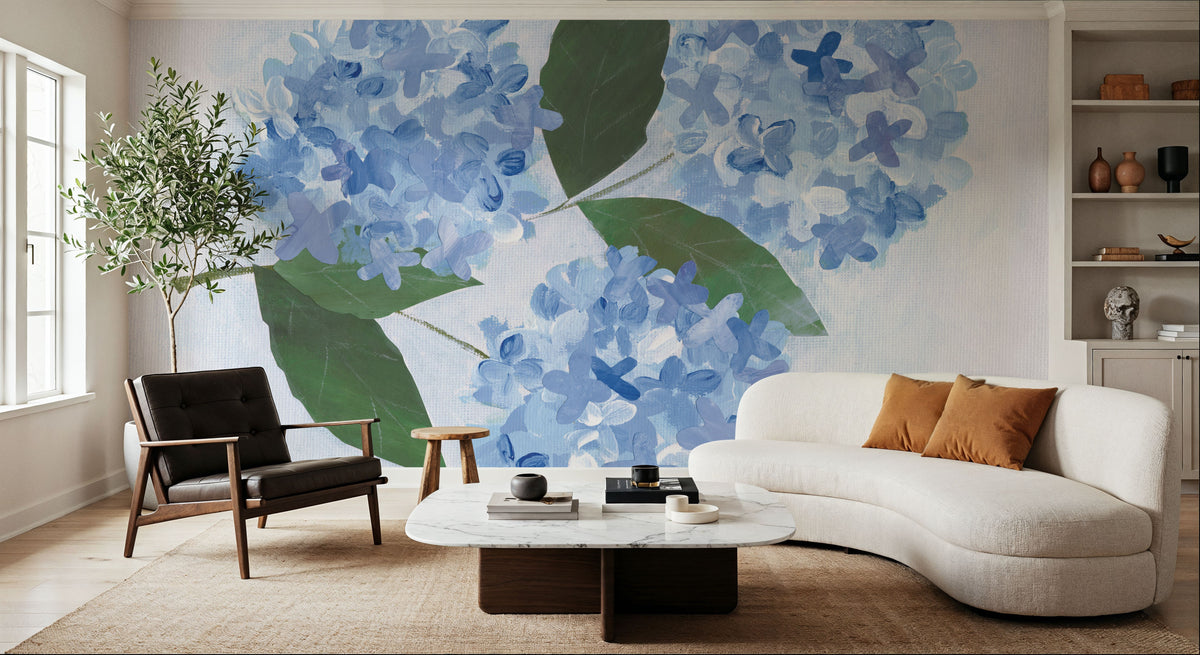 Providence Hydrangea I Mural Wallpaper - room preview 06