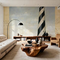 Coastal Light Map Mural Wallpaper - room preview 06