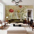 Spring Flowers in Vasesa Mural Wallpaper - room preview 06