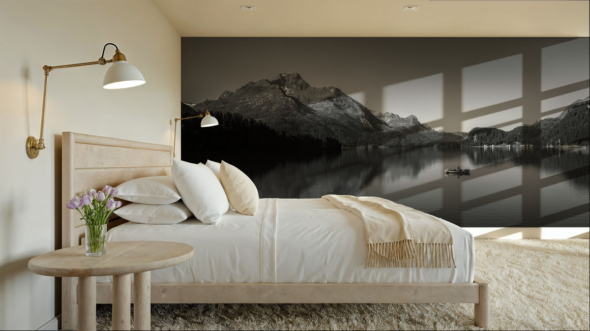 Solo Fishing Mural Wallpaper - room preview 06