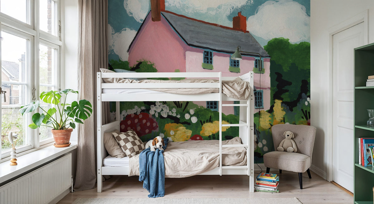 Full Bloom Cottage II Mural Wallpaper - room preview 06