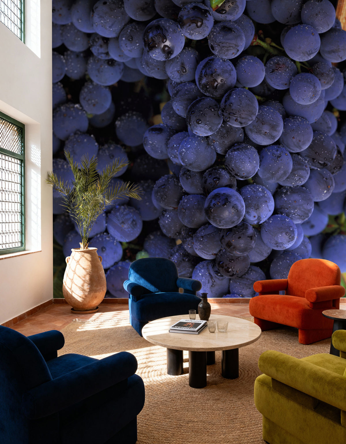 Grapes and Grapes Mural Wallpaper - room preview 06