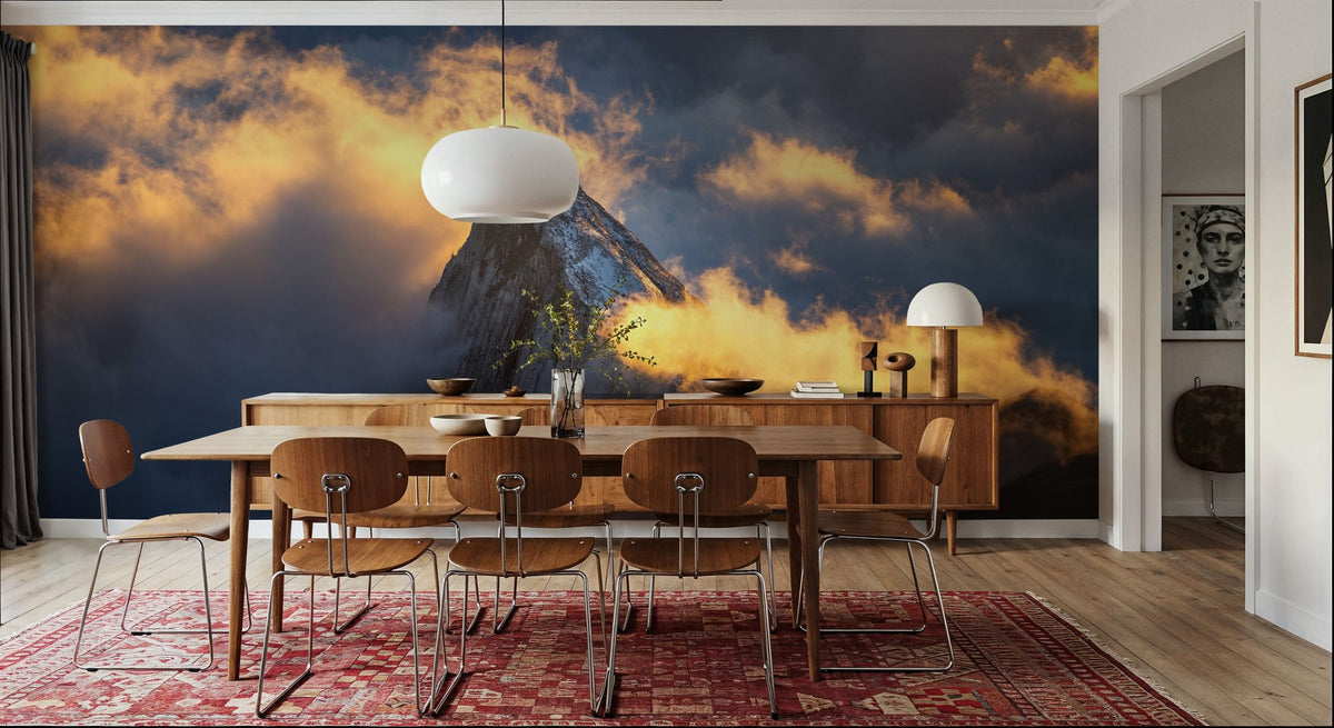Mountains Awake Mural Wallpaper - room preview 06