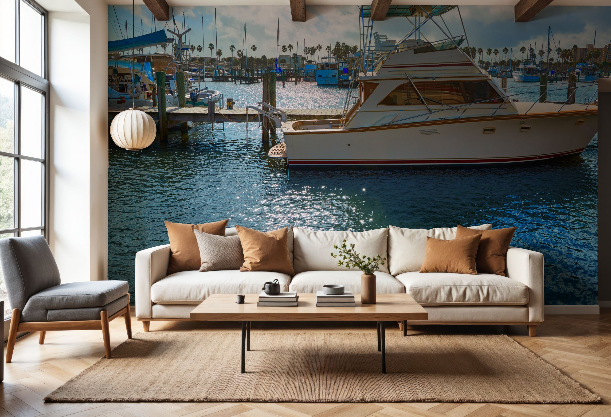 Daytona Marina Mural Wallpaper