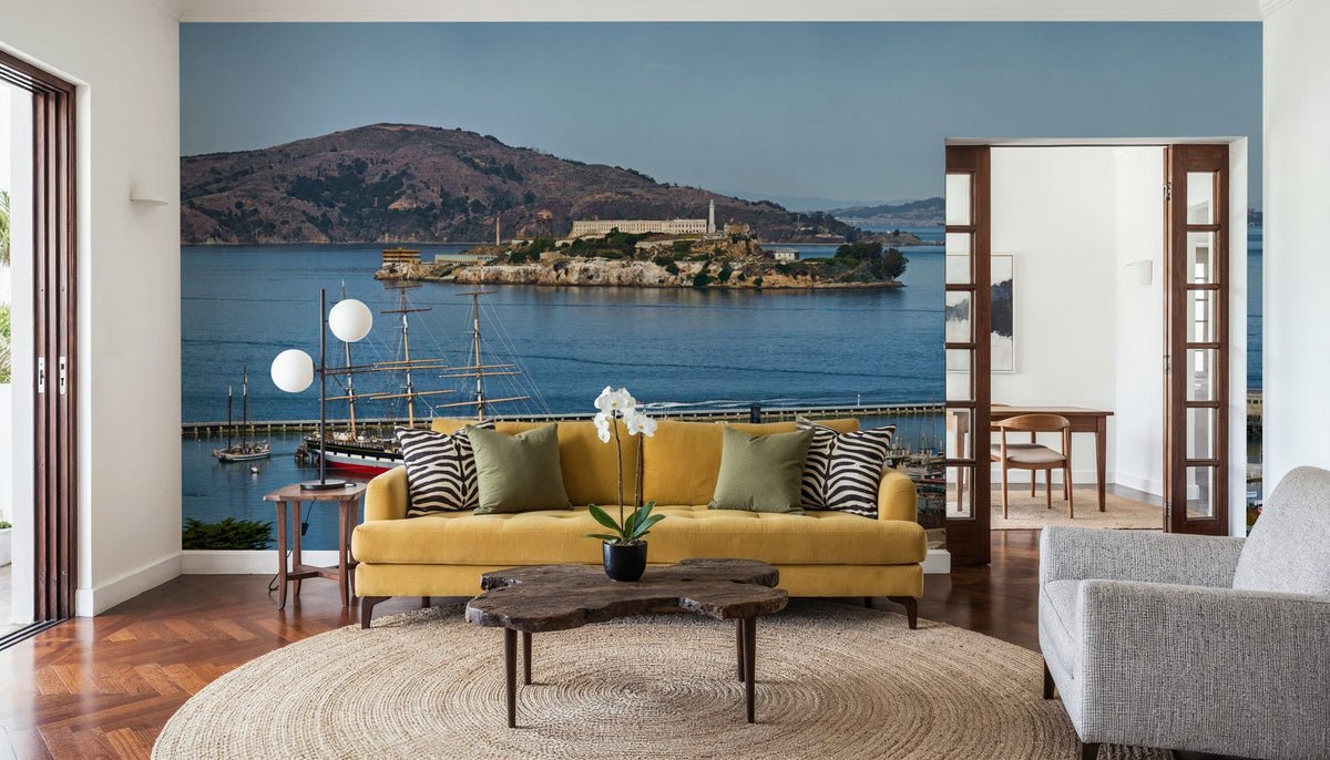 Sitting on the Dock of the Bay Mural Wallpaper - room preview 06