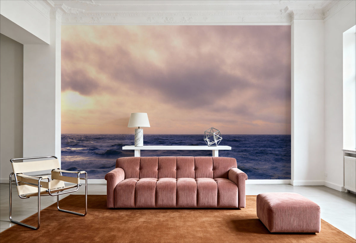 Lavender Horizon Mural Wallpaper - room preview 06
