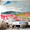 Wind Across the Meadow Mural Wallpaper - room preview 06