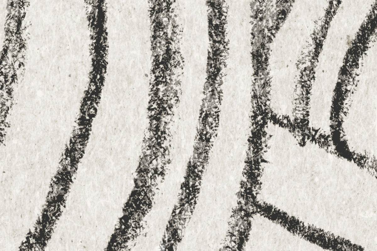 Stripes, Graphite Mural Wallpaper - room preview 06