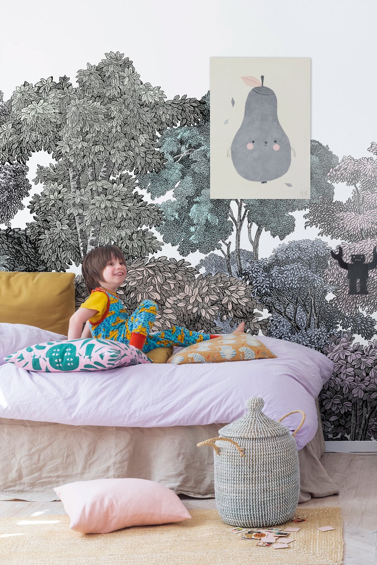 Bellewood, Rainbow Mural Wallpaper - room preview 06