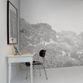 Bellewood, Gray Toile Mural Wallpaper - room preview 06