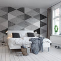 Geometric Marble Mural Wallpaper - room preview 06