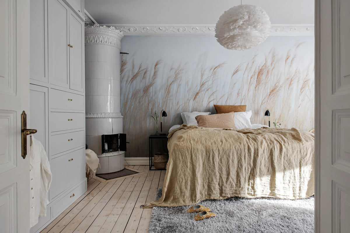 Swaying Reed Mural Wallpaper - room preview 06