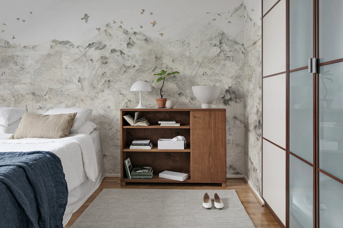 Paper Mountains Mural Wallpaper - room preview 06