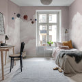 Cuddle Clouds, Pink Mural Wallpaper - room preview 06