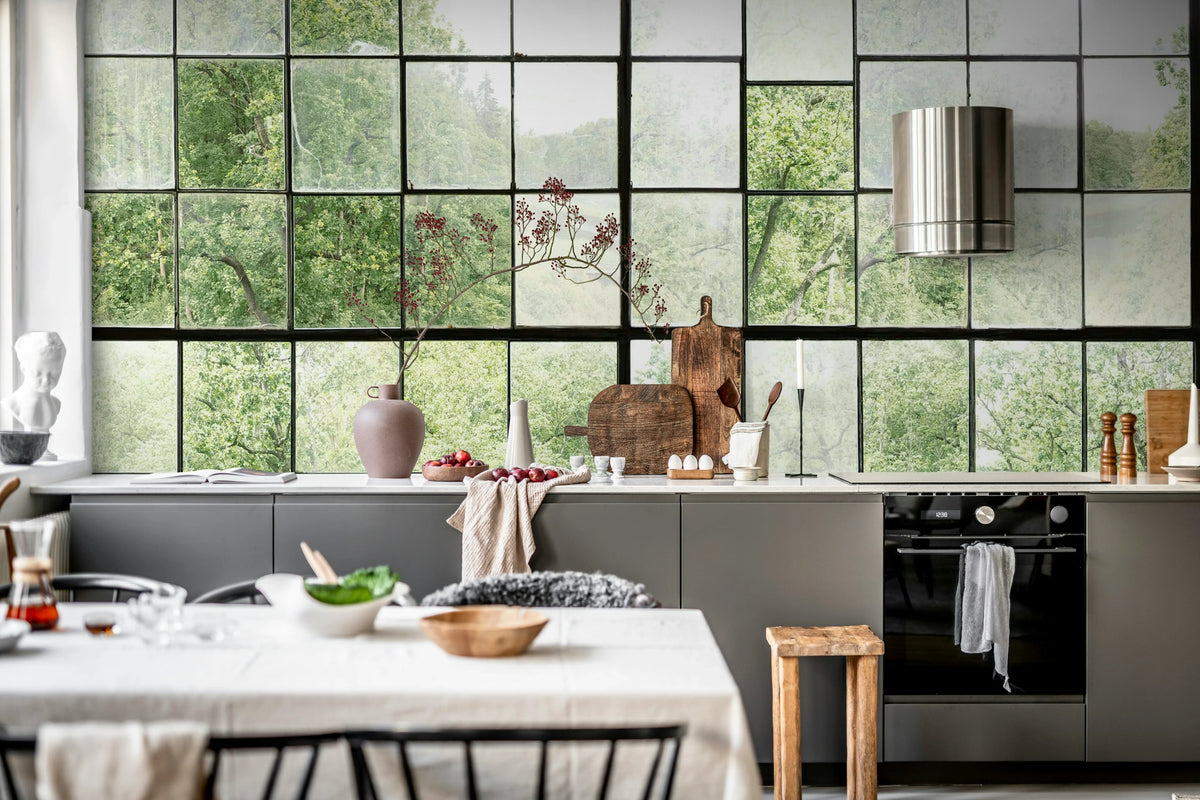 Factory Window Mural Wallpaper - room preview 06
