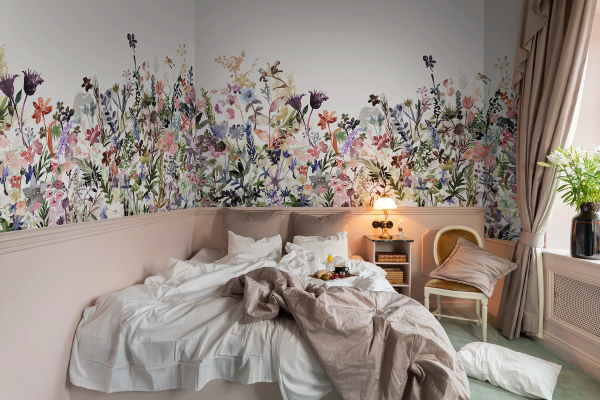 May Meadow, Pastel Mural Wallpaper - room preview 06