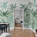 Pride Palms, Emerald Mural Wallpaper - room preview 06