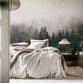 Misty Fir Forest Mural Wallpaper - room preview 06