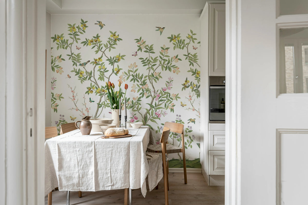Chinoiserie Chic Mural Wallpaper - room preview 06
