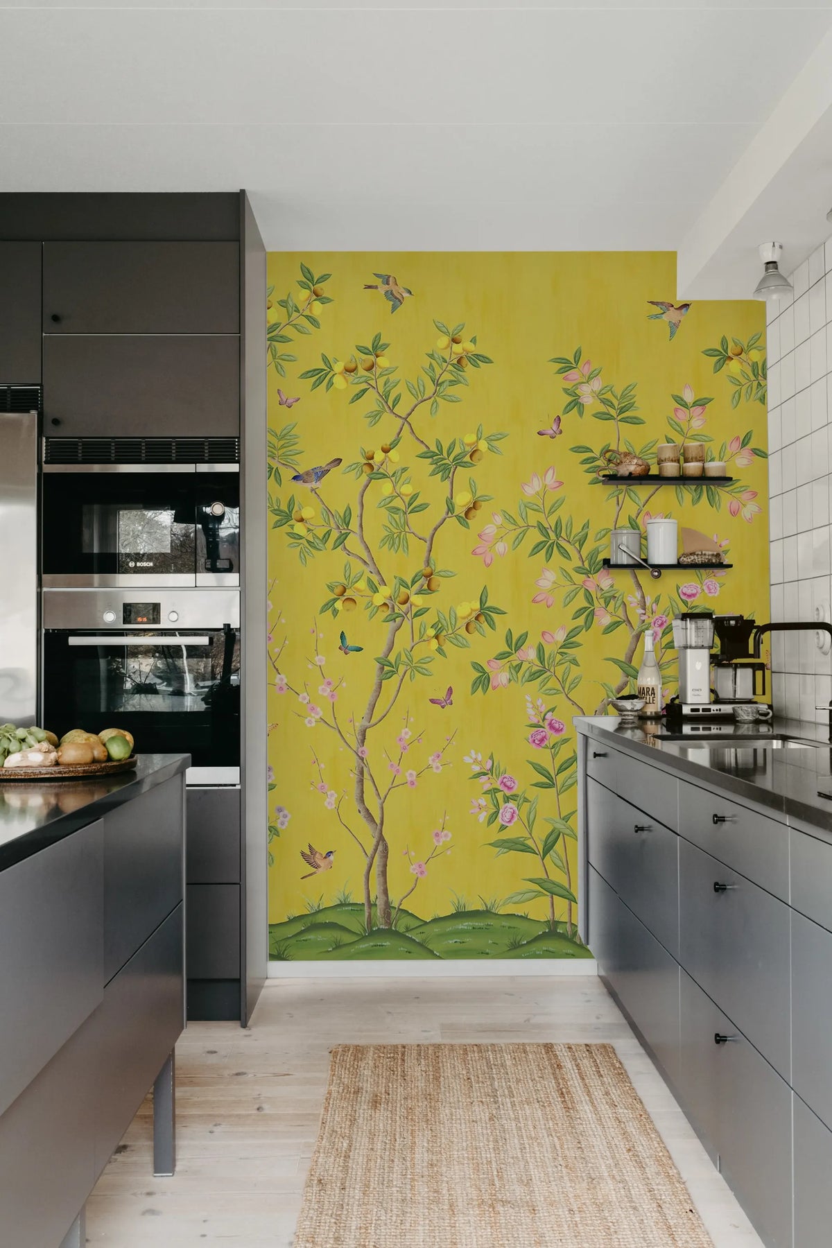 Chinoiserie Chic, Saffron Mural Wallpaper - room preview 06