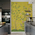 Chinoiserie Chic, Saffron Mural Wallpaper - room preview 06