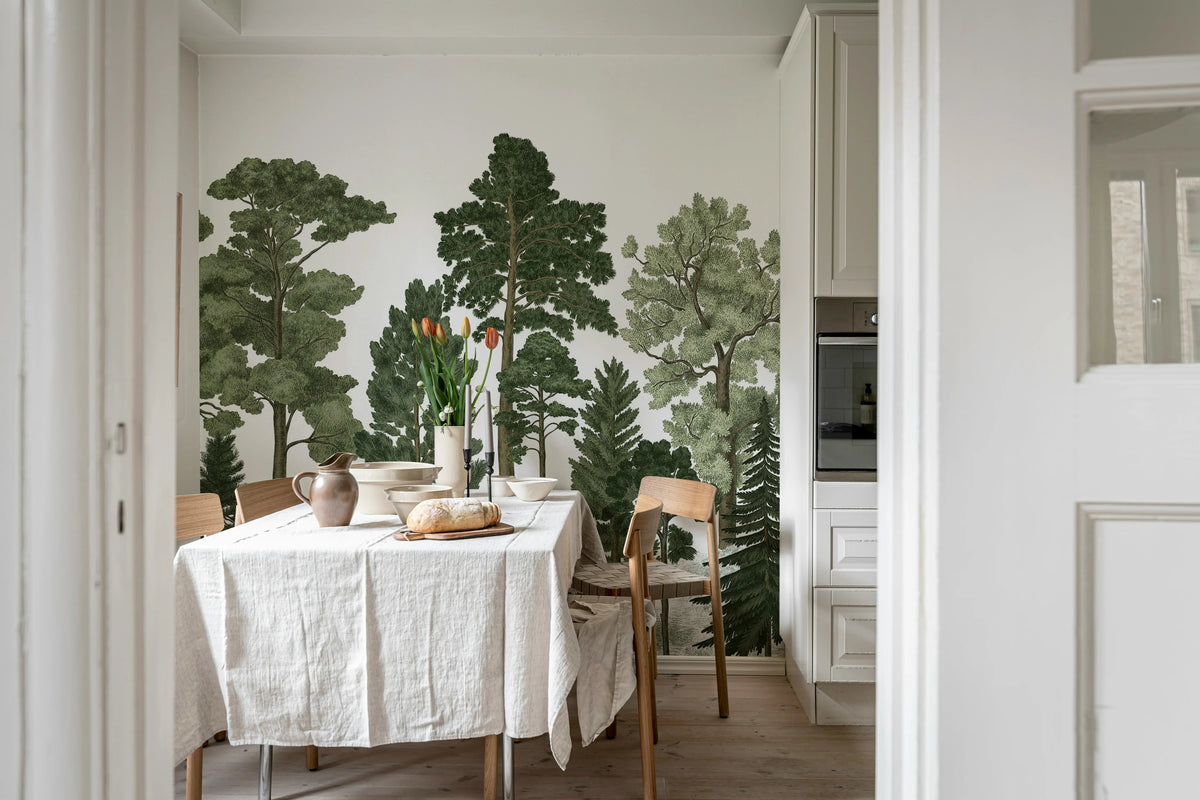Scandinavian Bellewood Mural Wallpaper - room preview 06