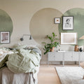Eclipse, Beige Green Mural Wallpaper - room preview 06