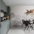 Bellewood, Gray Toile Mural Wallpaper - room preview 07