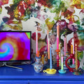 Lily Pond, Rainbow Mural Wallpaper - room preview 07