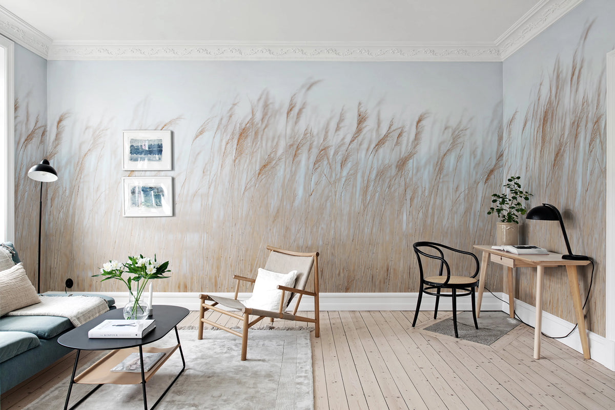 Swaying Reed Mural Wallpaper - room preview 07