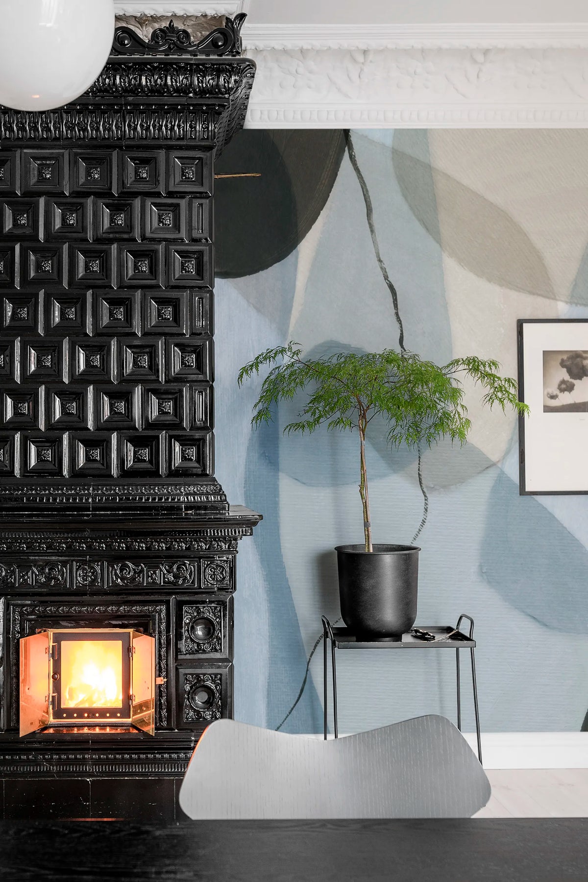Asana, Ocean Blue Mural Wallpaper - room preview 07