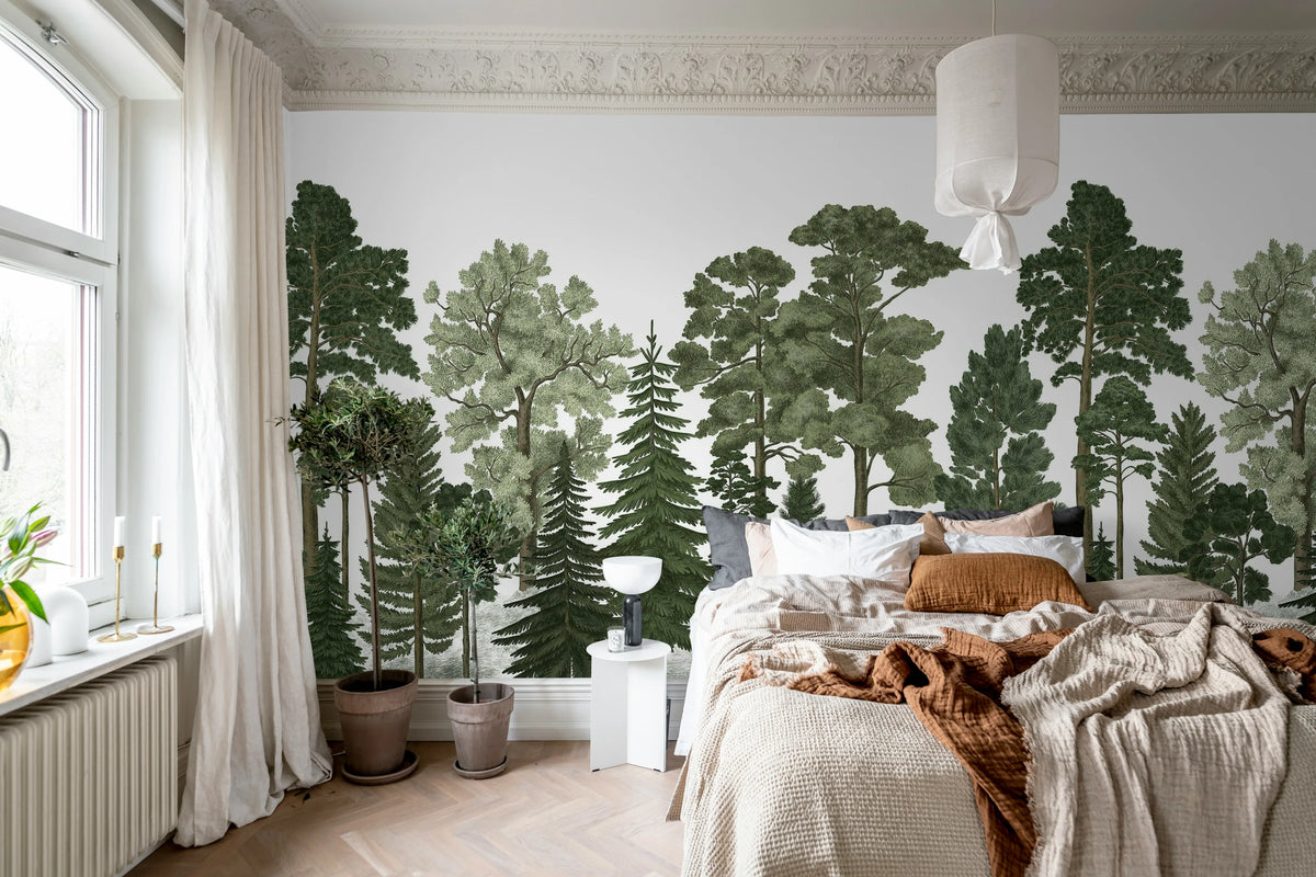 Scandinavian Bellewood Mural Wallpaper - room preview 07