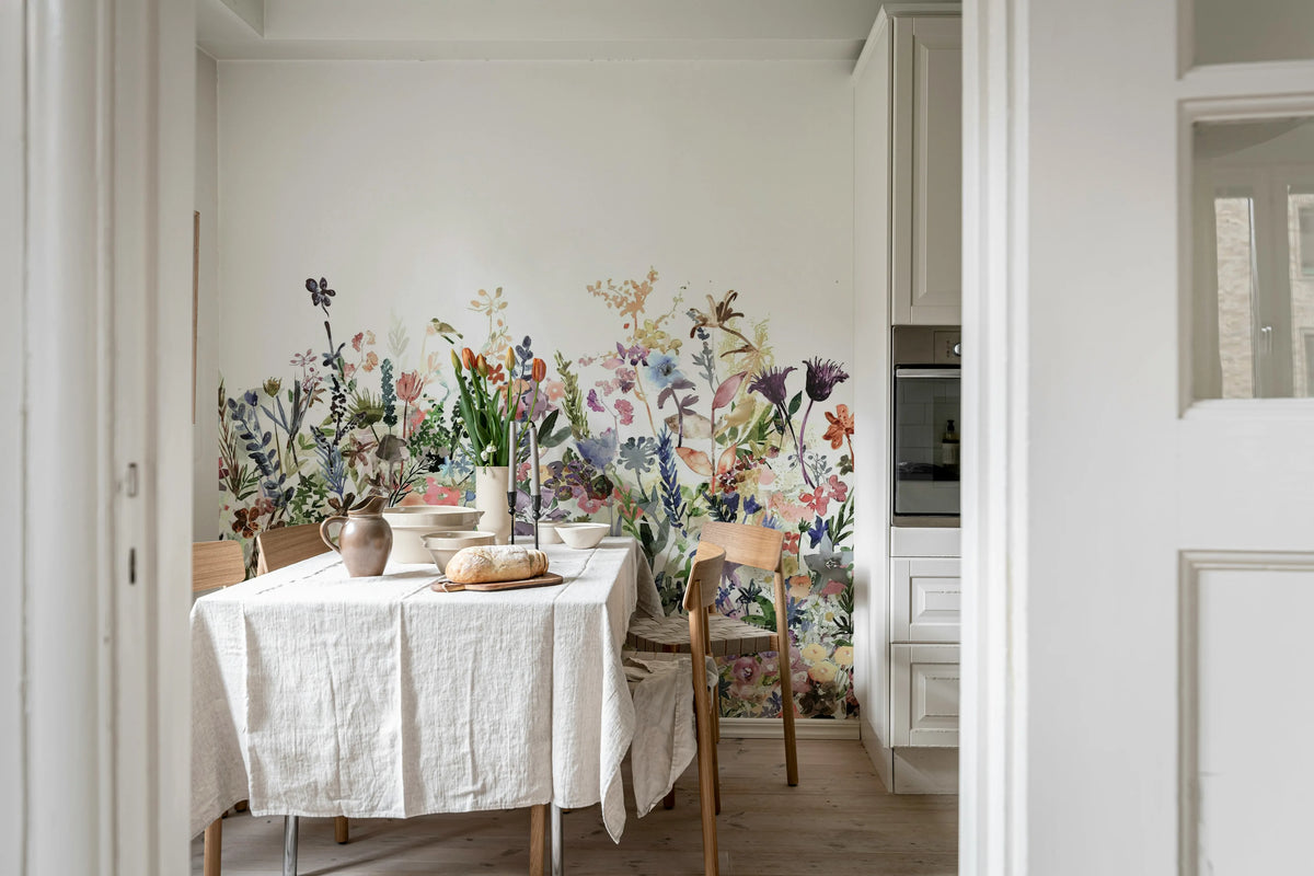 May Meadow, Pastel Mural Wallpaper - room preview 08